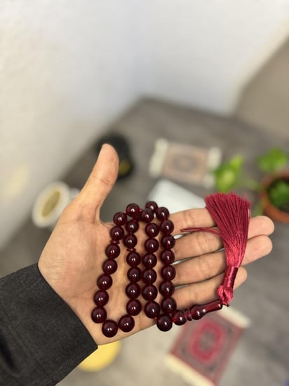 سبحة كراكيش  عنابي