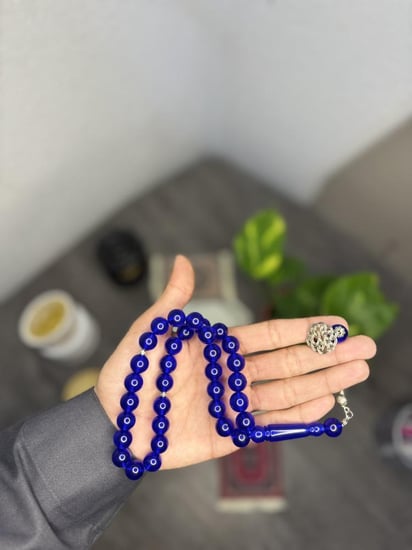 سبحة بكلايت أزرق