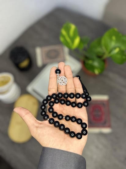 سبحة بكلايت أسود