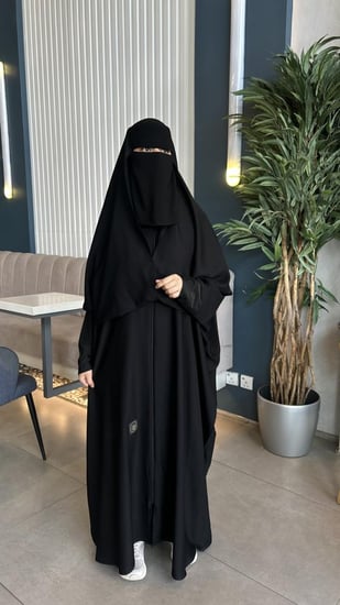 عبايه ثنين في واحد عبايات اسلاميه 2في1 راس كتف