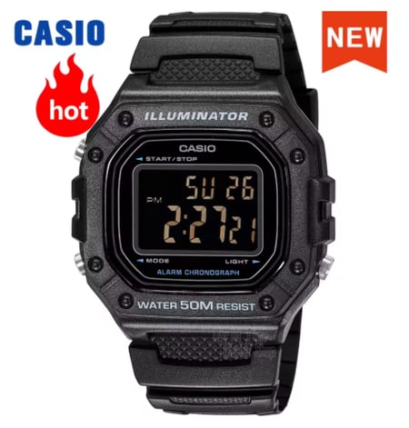 ساعة كاسيو رجالية رقمية عسكرية LED، وضع متعدد الوظائف، ساعة رياضية كوارتز، علامة تجارية فاخرة، أزياء.
