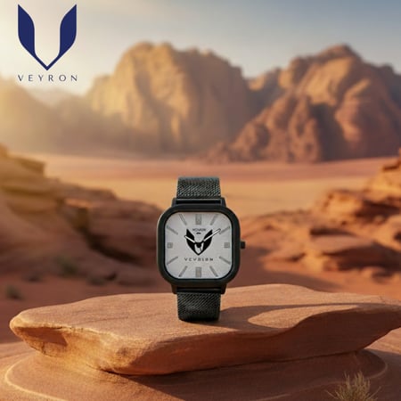 ساعة فيرون اللون الاسود