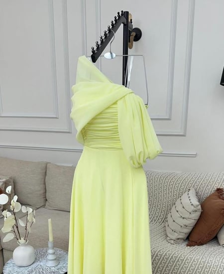 فستان ليموني فستان اصفر