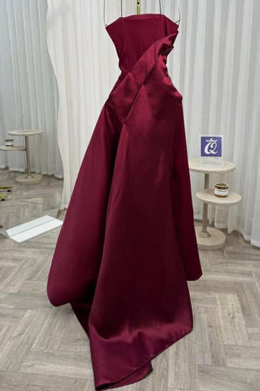 فستان سهره اللون  بنفسجي باربي مع ميكادو   من متجر جوهره LS