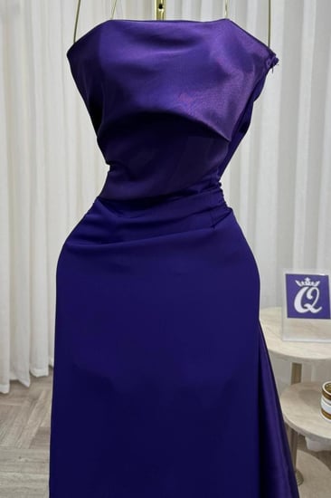 فستان سهره اللون  بنفسجي باربي مع ميكادو   من متجر جوهره LS