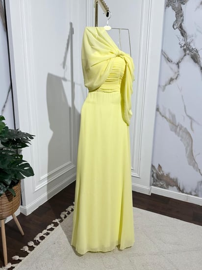 فستان ليموني فستان اصفر