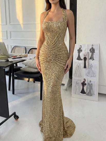 فستان سهره دانتيل تطريز لولووخرز  من متجر جوهره D MN