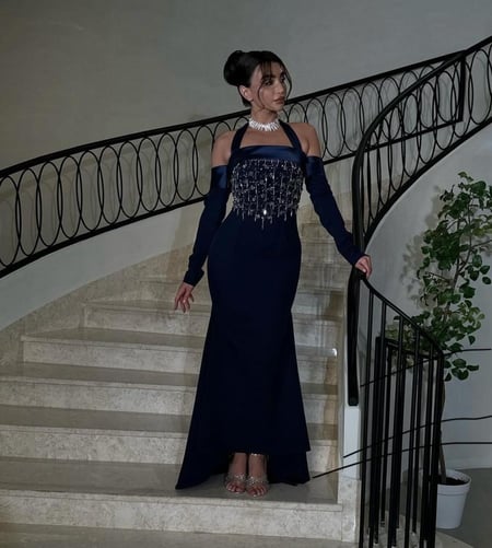 فستان سهره كحلي