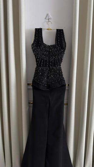 فستان سهره اللون  وردي و اسود باربي  من متجر جوهره NO MN