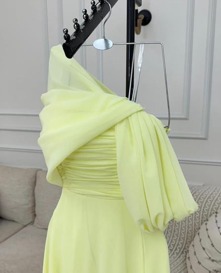 فستان ليموني فستان اصفر