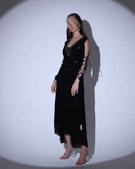 فستان اسود فخم قصير - اجمل فستان اسود قصير