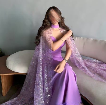 فستان ملكي موف - فستان ناعم