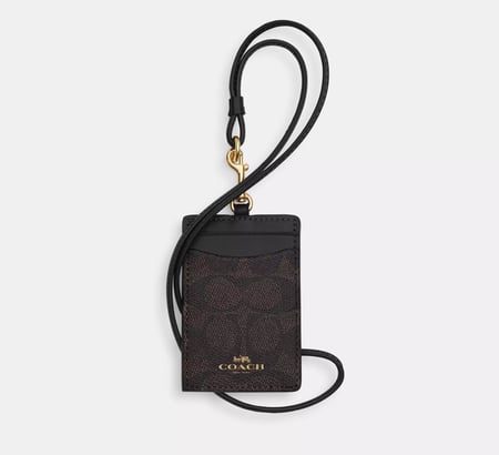 Id Lanyard In Signaure Canvas coach هولدر كوتش