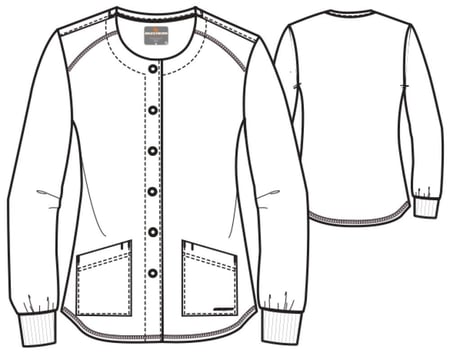 بلوزة سكراب Stability باللون أخضر غامق  من سكيتشرز