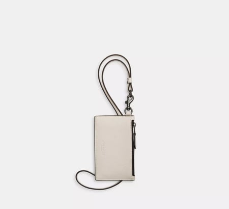 coach Zip Lanyard Card Case حامل بطاقة كوتش بسحاب