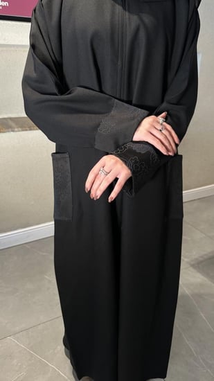 عباية نص كلوش جيوب-229