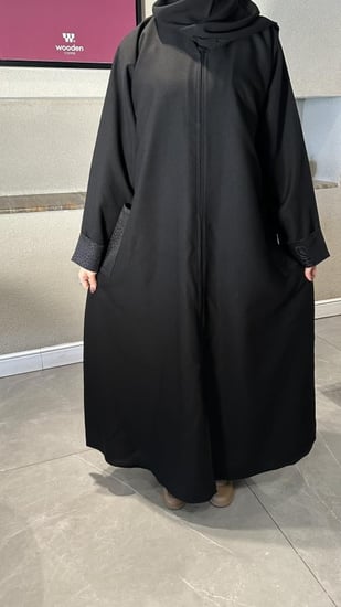 عباية نص كلوش جيوب-229