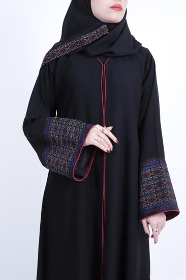 عبايه بتطريز كشميري-701