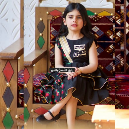 فستان رمضاني اسود وانيق