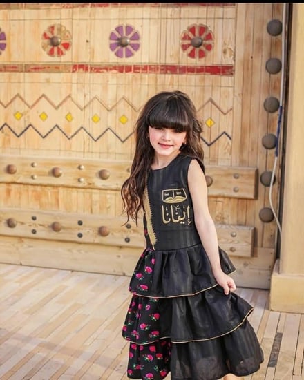 فستان رمضاني اسود وانيق