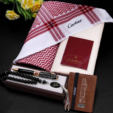 بوكس هدايا رجالي فاخر مع علبة الماركة وكيس الماركة