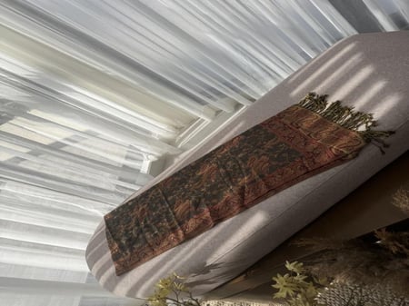 Ksh9 شال كشميري يلبس عالجهتين