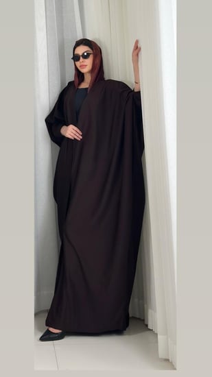 عبايه بشت دبل فيس