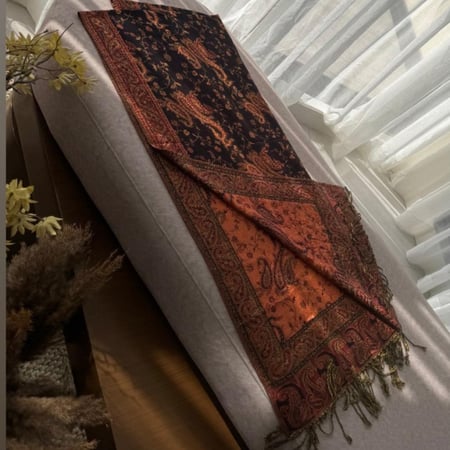 Ksh13شال كشميري يلبس عالجهتين