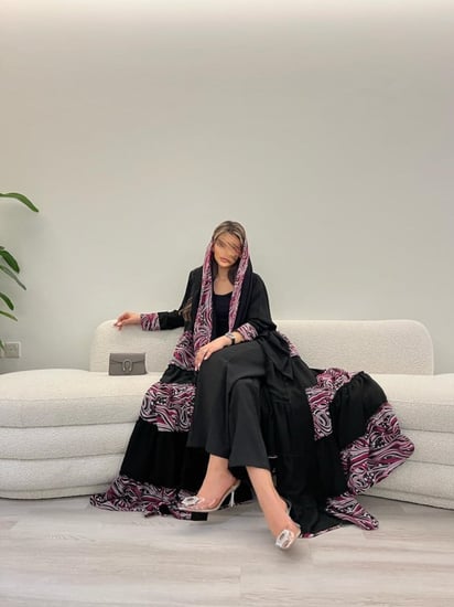 عباية الطبقات الشيفون