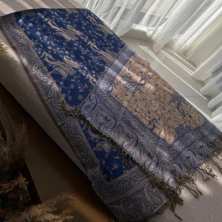 Ksh8 شال كشميري يلبس عالجهتين