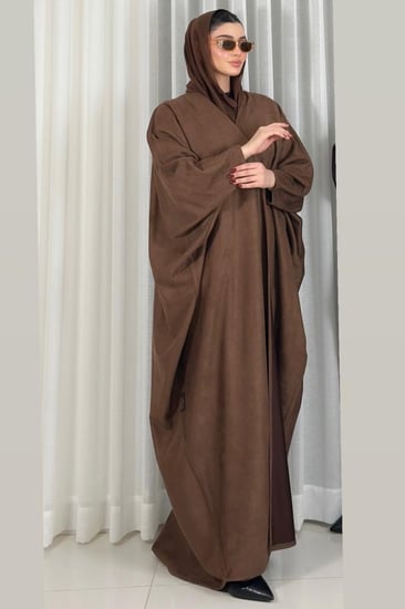 عبايه بشت دبل فيس