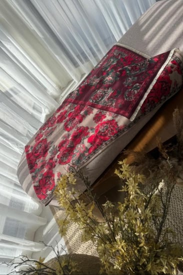 Ksh2 شال كشميري يلبس عالجهتين