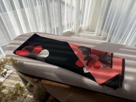 Ksh3شال كشميري يلبس عالجهتين.