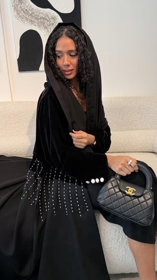 عباية شتوي شك اسود