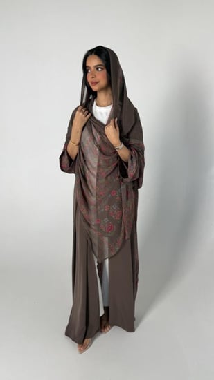 عباية حرير فلورا بني