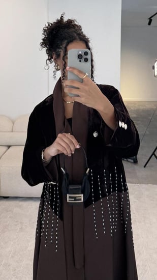 عباية شتوي شك بني