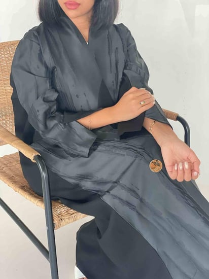 عباية رمادي- عباية جاكار -