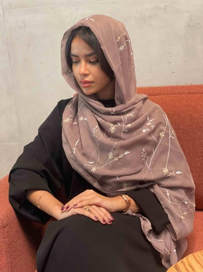 طرح فوال بني - طرح فوال ملونه مطرزه - طرح عزة المتميزة