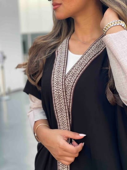 عبايات نص بشت كلفه اماميه - عزة المتميزة