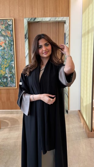 اجمل العبايات السوداء للعيد