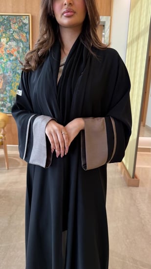 اجمل العبايات السوداء للعيد