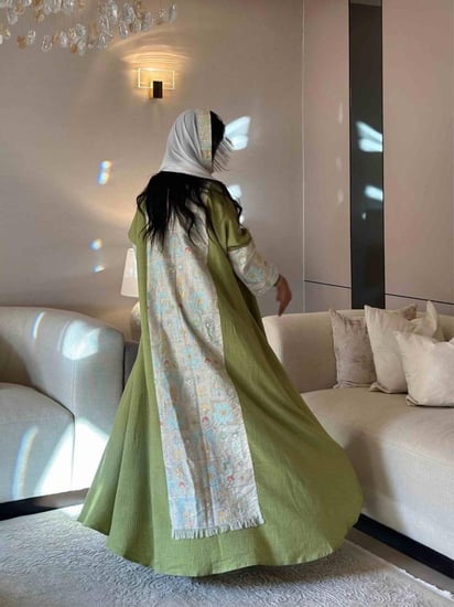 عباية هيبة خضراء