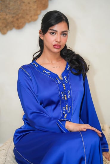 قفطان مغربي بالكرستال