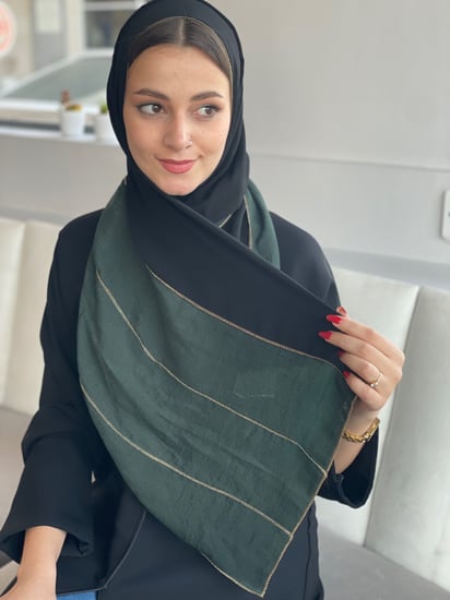 طرح ملونه اخضر- متجر عزة المتميزة