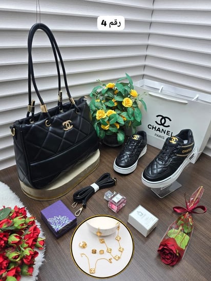 طقم شنطة ماركة شانيل