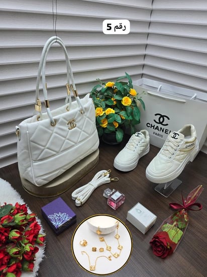 طقم شنطة ماركة شانيل
