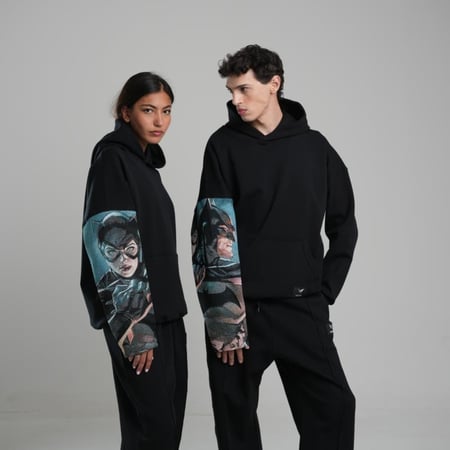 بلوفر هودي باتمان وكات مان الجديد