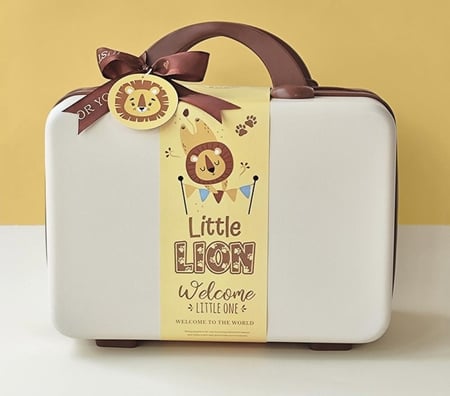 شنطة ملابس المواليد الاسد الرضيع