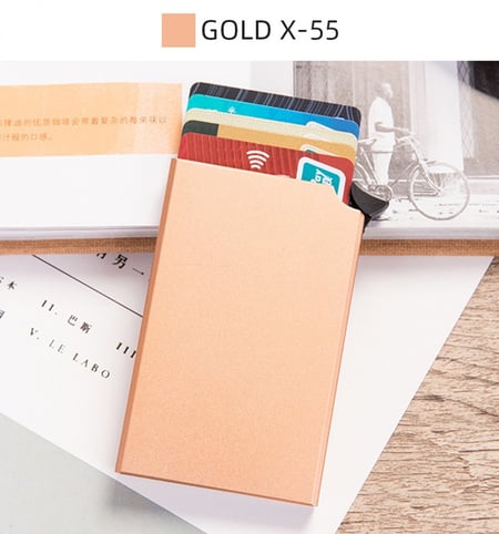 ( 6 قطع ) محافظ بطاقات مزودة بتقنية RFID ضد السرقة ( 6 ألوان )