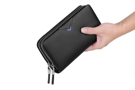 شنطة رجاليه صغيرة جلد طبيعي  من وليام بولو اصلية